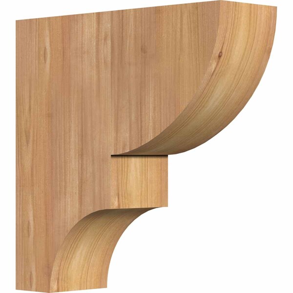 Ekena Millwork Ridgewood Smooth Corbel, Western Red Cedar, 3 1/2"W x 12"D x 12"H COR04X12X12RID00SWR - main